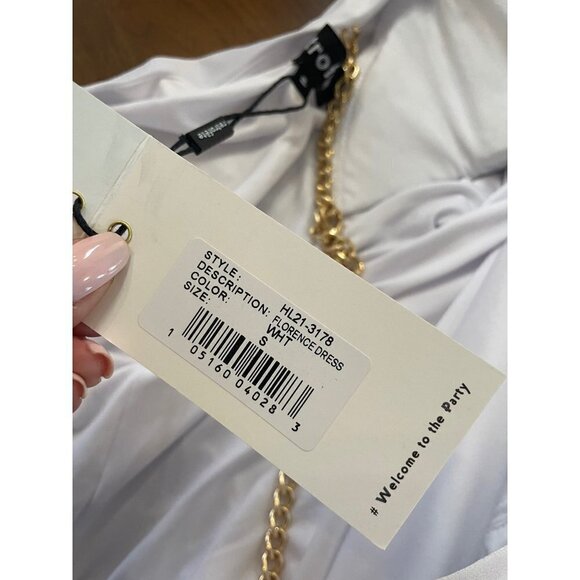 Retrofete Florence Reversible Maxi Dress in White Small New Gown Dress - Picture 8 of 16